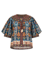 Load image into Gallery viewer, Multicolored blouse with short sleeves

