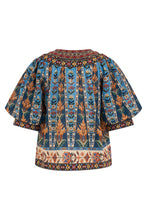 Load image into Gallery viewer, Multicolored blouse with short sleeves
