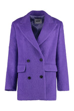 Load image into Gallery viewer, Wool blend double-breasted coat
