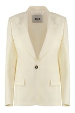 Load image into Gallery viewer, Wool single-breasted blazer
