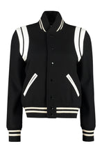 Load image into Gallery viewer, Wool-blend bomber jacket
