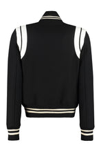 Load image into Gallery viewer, Wool-blend bomber jacket
