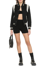 Load image into Gallery viewer, Wool-blend bomber jacket
