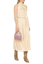 Load image into Gallery viewer, Belted silk midi-dress
