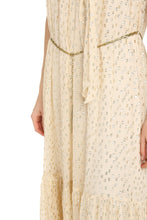 Load image into Gallery viewer, Belted silk midi-dress
