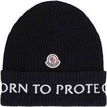 Load image into Gallery viewer, Moncler Born to Protect - Ribbed knit beanie
