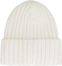 Load image into Gallery viewer, Ribbed knit wool beanie hat
