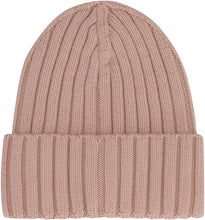 Load image into Gallery viewer, Ribbed knit wool beanie hat
