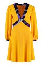 Load image into Gallery viewer, Mini dress with flame inserts
