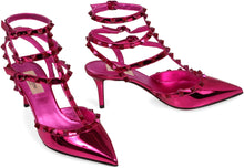 Load image into Gallery viewer, Rockstud patent leather slingback
