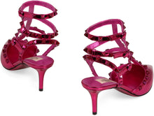 Load image into Gallery viewer, Rockstud patent leather slingback
