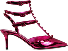 Load image into Gallery viewer, Rockstud patent leather slingback
