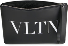 Load image into Gallery viewer, Valentino Garavani - VLTN leather flat pouch
