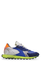 Load image into Gallery viewer, Leather and fabric low-top sneakers
