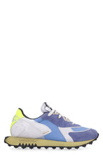 Load image into Gallery viewer, Leather and fabric low-top sneakers
