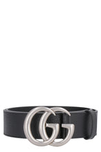 Load image into Gallery viewer, Leather belt with double G buckle
