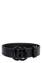 Load image into Gallery viewer, Leather belt with interlocking G buckle
