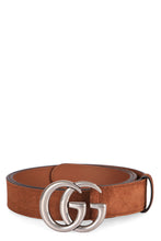 Load image into Gallery viewer, GG Marmont suede belt with metal logoed buckle
