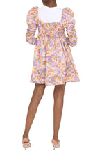 Load image into Gallery viewer, Violet Dress with floral print
