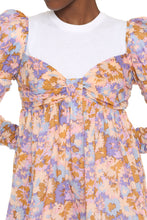 Load image into Gallery viewer, Violet Dress with floral print
