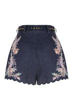 Load image into Gallery viewer, Rhiannon Tuck Printed linen shorts
