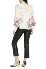Load image into Gallery viewer, Celestial Blouson printed silk shirt
