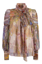 Load image into Gallery viewer, Printed silk blouse
