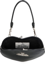 Load image into Gallery viewer, Belle Heart Frame pebbled leather clutch
