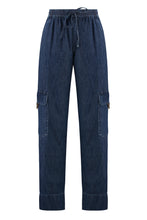 Load image into Gallery viewer, Denim cargo-trousers
