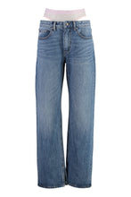 Load image into Gallery viewer, 5-pocket straight-leg jeans
