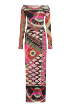 Load image into Gallery viewer, Printed mesh dress
