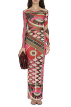 Load image into Gallery viewer, Printed mesh dress
