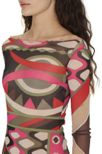 Load image into Gallery viewer, Printed mesh dress
