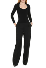 Load image into Gallery viewer, Logo-jacquard trim pullover
