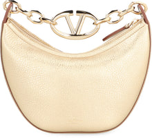Load image into Gallery viewer, Valentino Garavani - VLogo Moon mini leather hobo bag
