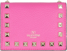 Load image into Gallery viewer, Valentino Garavani - Rockstud small leather flap-over wallet
