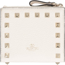 Load image into Gallery viewer, Valentino Garavani - Rockstud small leather flap-over wallet
