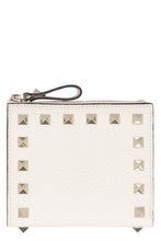 Load image into Gallery viewer, Valentino Garavani - Rockstud small leather flap-over wallet
