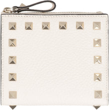 Load image into Gallery viewer, Valentino Garavani - Rockstud small leather flap-over wallet
