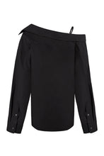 Load image into Gallery viewer, Asymmetric cotton shirt
