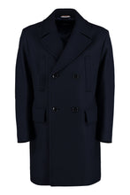 Load image into Gallery viewer, Wool blend double-breasted coat
