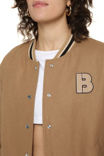 Load image into Gallery viewer, Wool bomber jacket with patch
