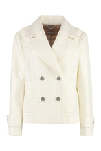 Load image into Gallery viewer, Double-breasted wool and cashmere coat
