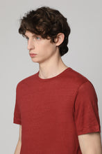 Load image into Gallery viewer, Linen crew-neck T-shirt
