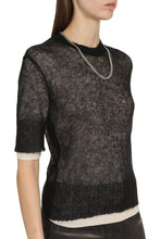 Load image into Gallery viewer, Mohair blend crew-neck sweater
