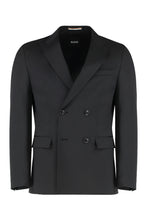 Load image into Gallery viewer, Double-breasted wool blend jacket

