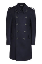 Load image into Gallery viewer, Double-breasted wool and cashmere coat
