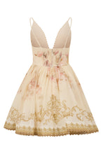 Load image into Gallery viewer, Short dress Hypnotic in linen and silk
