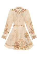 Load image into Gallery viewer, Short flower dress with belt
