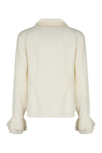 Load image into Gallery viewer, Silk blouse with lace edges

